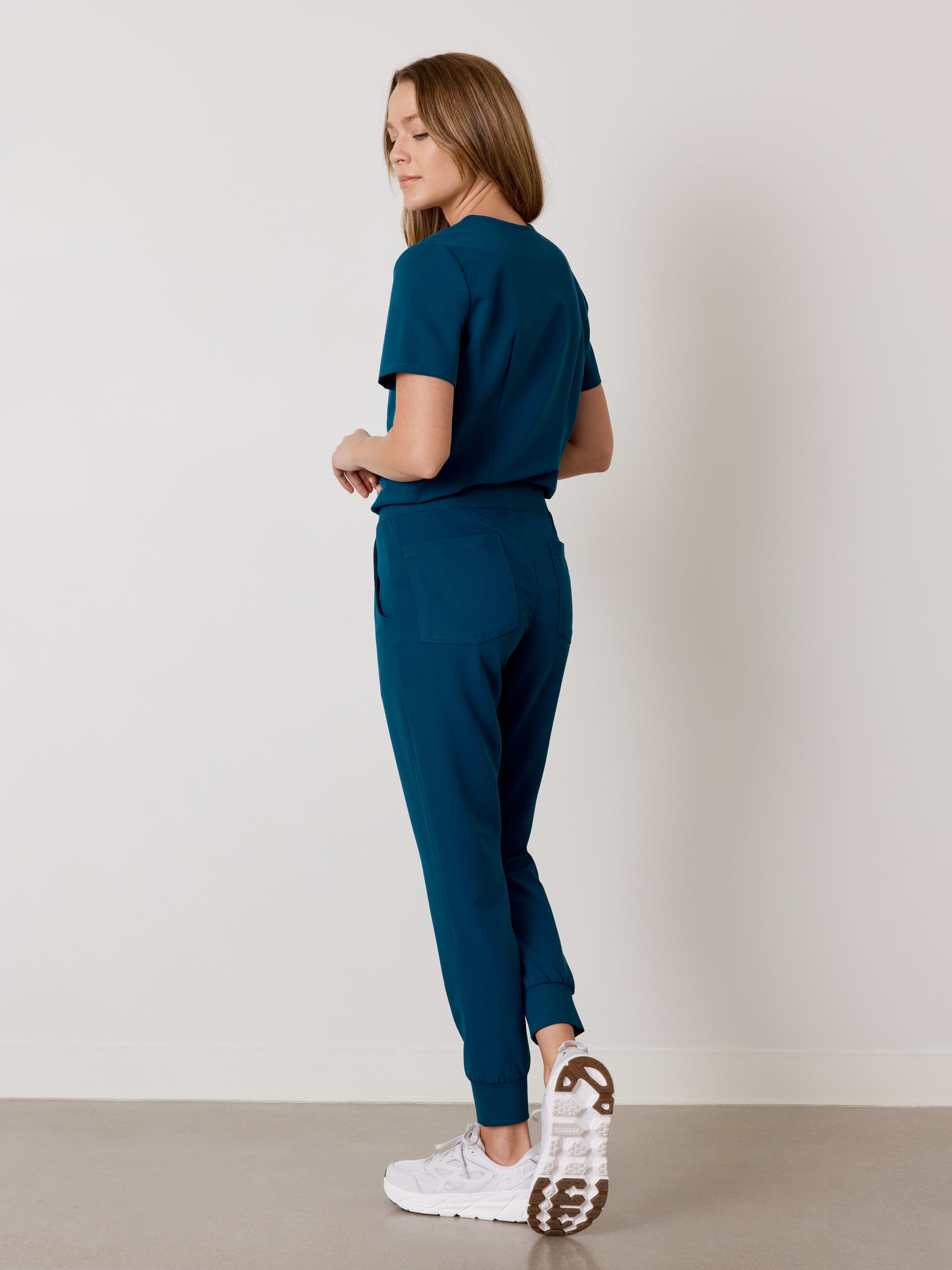 DEMI RE-GARDE™ - OPAL BLUE - Jogger Scrub Pants - SILVADUR™