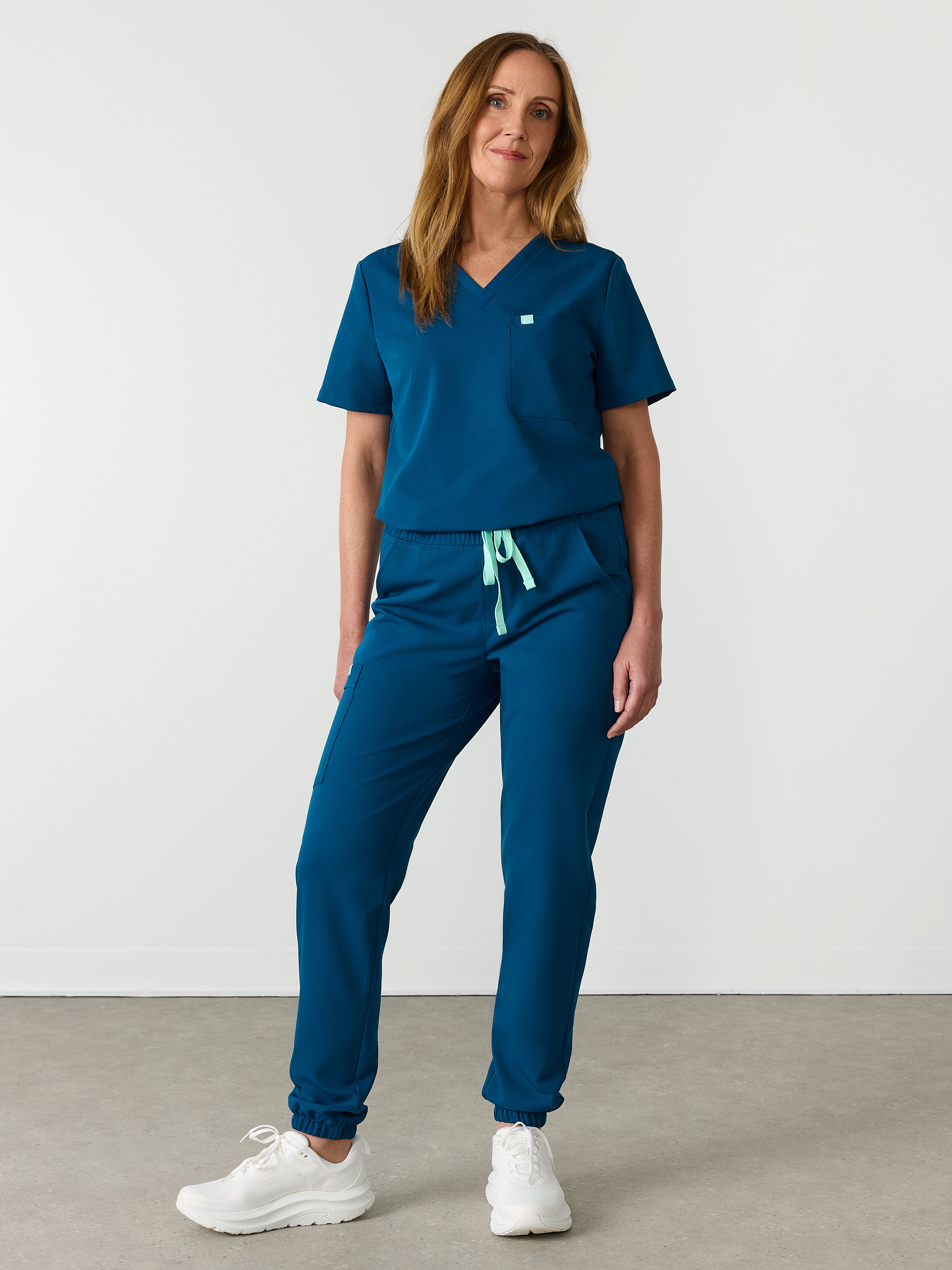 ROSIE RE-GARDE™ - OPAL BLUE - Jogger Scrub Pants - SILVADUR™