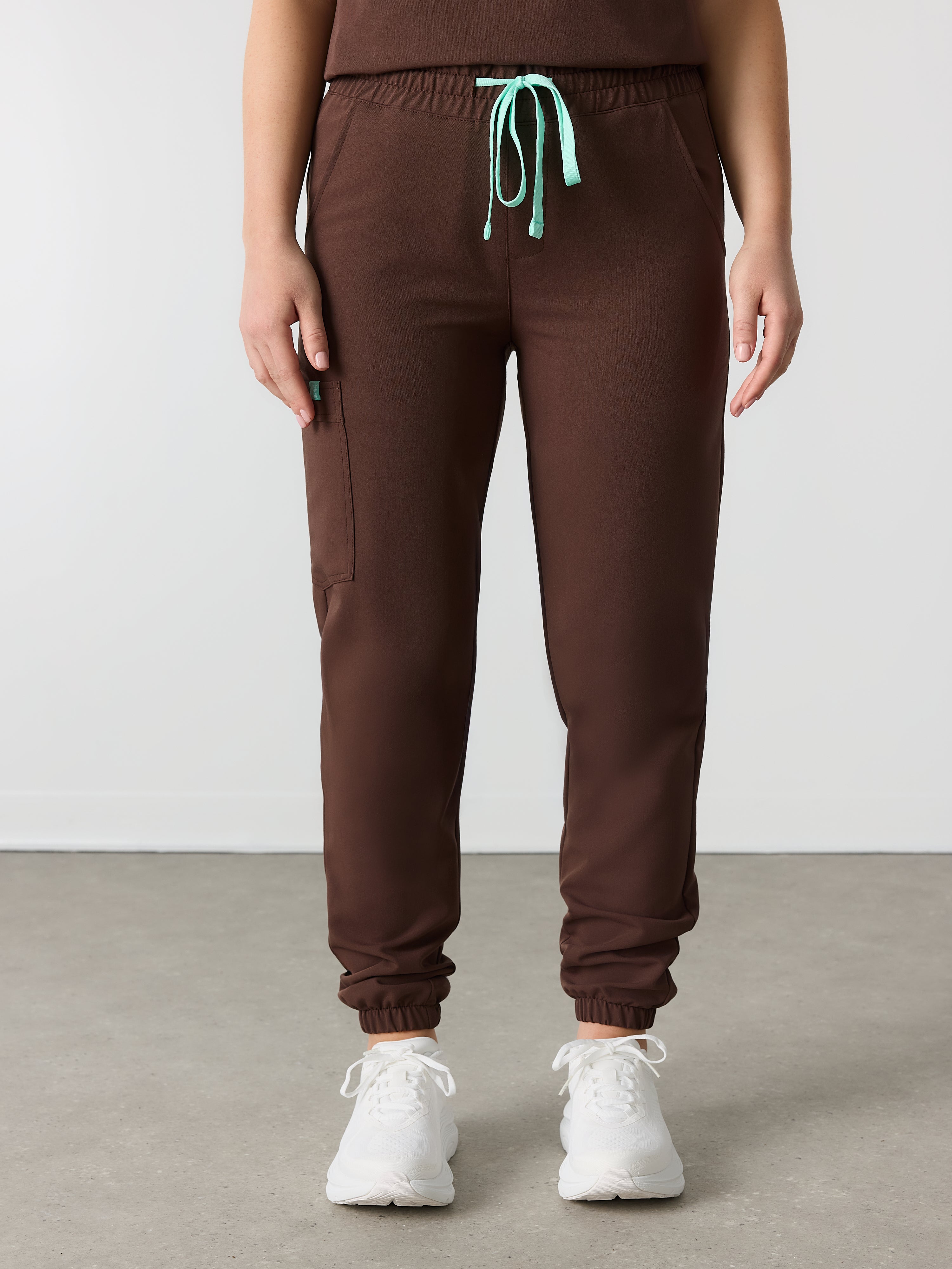 ROSIE RE-GARDE™ - CHOCOLATE - Jogger Scrub Pants - SILVADUR™
